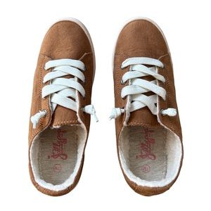 NWOT Jellypop Copper lace-up tennis shoes